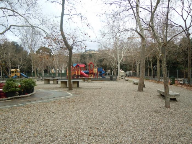 parco dell'Acquasola con giochi per bimbi