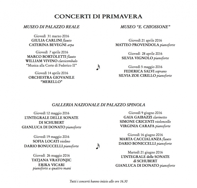 programma concerti