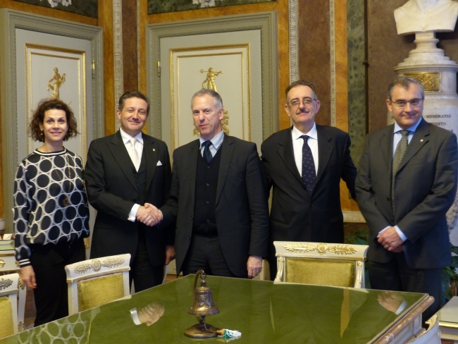 Marco Doria, Giorgio Guerello, Massimo Baggi, Elisa Canton e René Rais