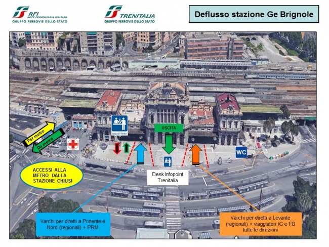 piantina stazione brignole