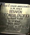 http://www.romaebraica.it/pietra-di-inciampo-in-ricordo-del-rabbino-di-genova-ri