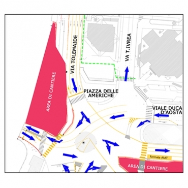 piantina della zona