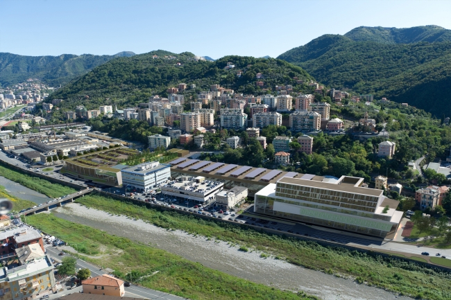 veduta aerea di Ponte Carrega