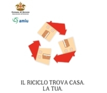 Logo Amiu Il riciclo trova casa la tua