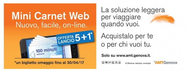 locandina offerta Mini Carnet Web di Amt