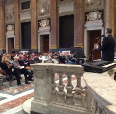 la sala di palazzo ducale durante il convegno