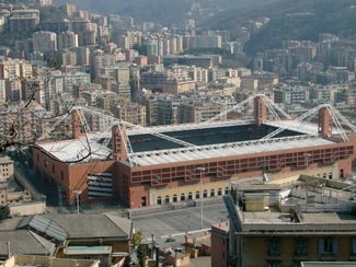 veduta aerea dello Stadio Luigi Ferraris 