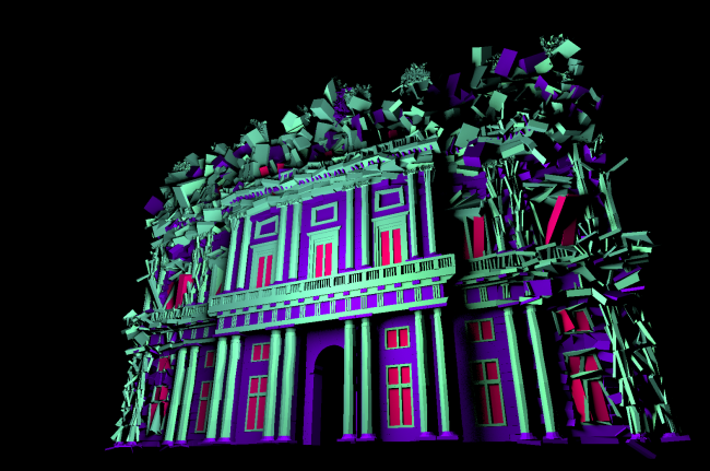 video mapping sulla facciata