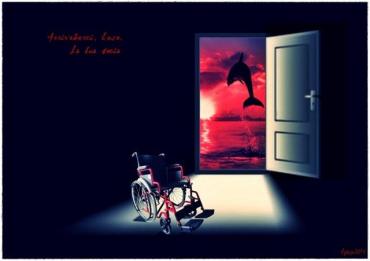 Disegno di Aglaja "ciao Enzo"