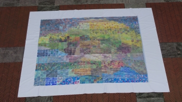 ritratto di Van Gogh realizzato dai bambini delle scuole d'infanzia genovese