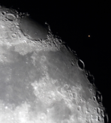 occultazione lunare di Aldebaran foto Osservatorio Astronomico Righi 29.10.2015