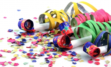 coriandoli e stelle filanti