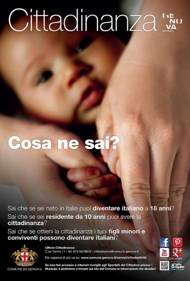 Manifesto Campagna sui diritti  tema la cittadinanza