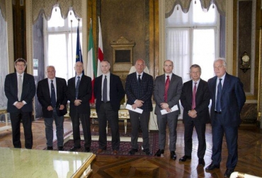 Lamberto Biancone, Gianni Crivello,Francesco Zuccarino, Marco Doria, Luigi Merlo