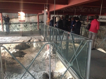 la zona archeologica dei Giardini Luzzati