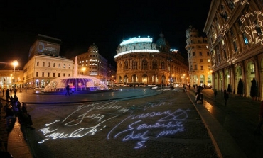 piazza De Ferrari, Genova in Blu edizione anno 2012