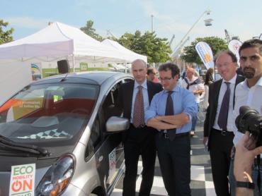 l'assessore Farello alla presentazione di "Eco Mobility On Tour"
