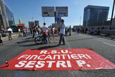 Fincantieri protesta