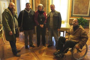 Il sindaco riceve la delegazione palestinese - Foto di Simone D'Ambrosio