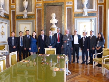 la delegazione cinese di Shangai a Palazzo Tursi 