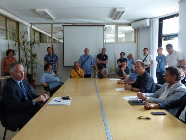 Doria incontra i lavoratori ericsson