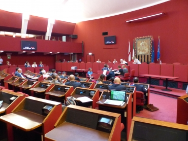 Sala Rossa sede del Consiglio Comunale