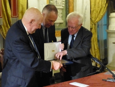 Consegna premio primo levi 2015 a Guido Calabresi 
