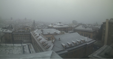 tetti imbiancati dalla webcam di palazzo tursi