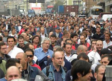 Fincantieri, sciopero e corteo