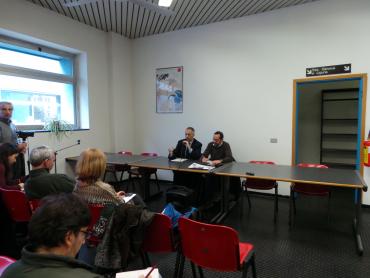 sindaco al CC Buranello per presentazione Coloriamo Sampierdarena