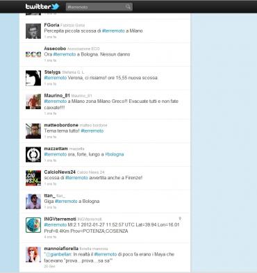 twitter terremoto