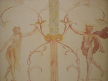 Villa Gentile-Bickley: particolare sala delle "grottesche"