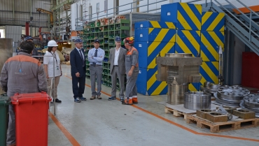 Il sindaco Doria e il vicesindaco Bernini in visita alla Wartsila Il sindaco Doria e il vicesindaco Bernini in visita alla Wartsila