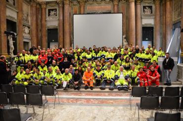 Volontari protezione civile, foto Carmelo Marino