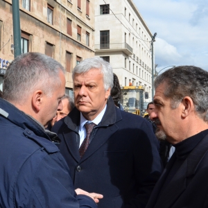 Visita del Ministro Galletti e di Mauro Grassi a Genova per i cantieri del Bisag